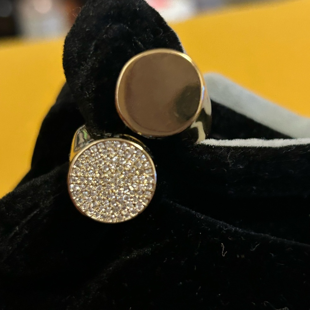 Elegant Gold Women's Bypass Ring from Prettybirdusa
